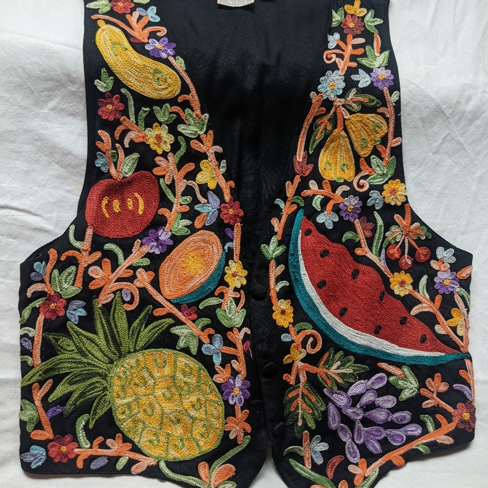 Embroidered vest